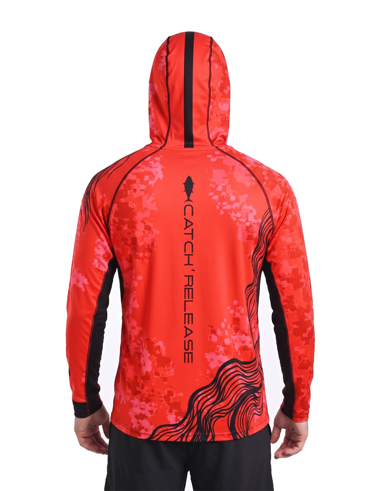 Fujin Relax S26 T-Shirt Buff&Hoodie Coral Black