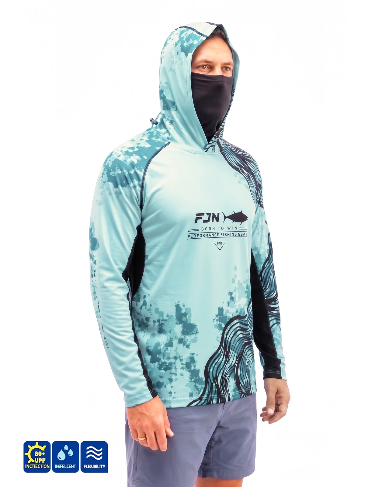 Fujin Relax S26 T-Shirt Buff&Hoodie Mint Black