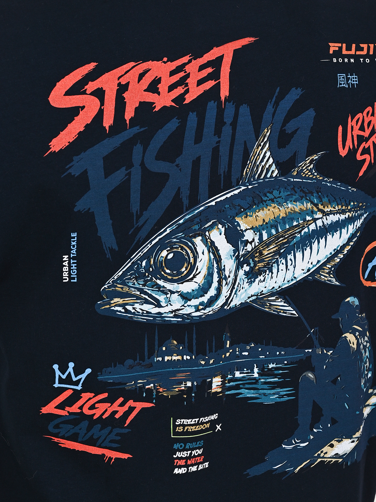 Fujin S26 Street Fishing T-Shirt Dark Navy #S