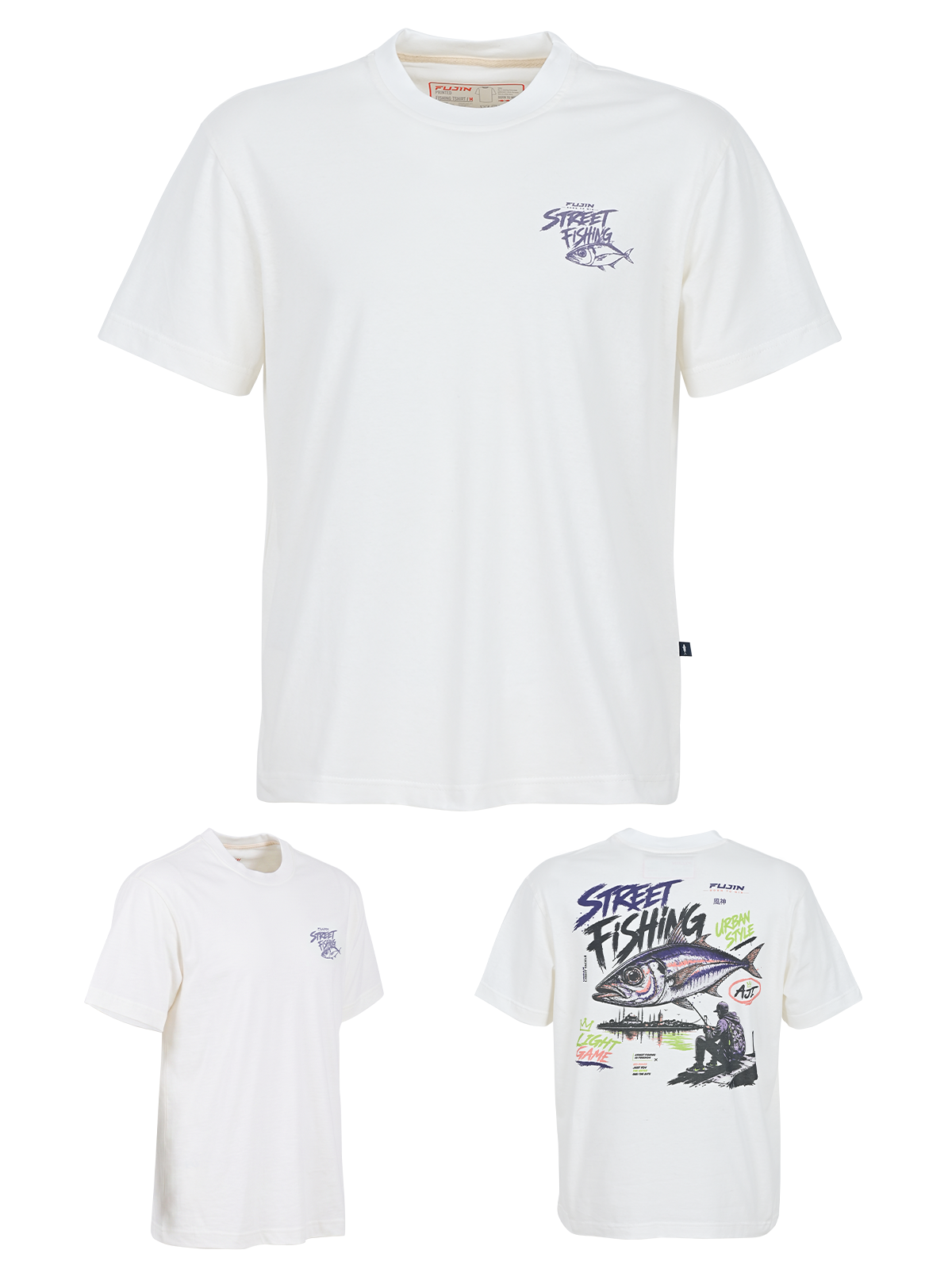 Fujin S26 Street Fishing T-Shirt Ecru #S