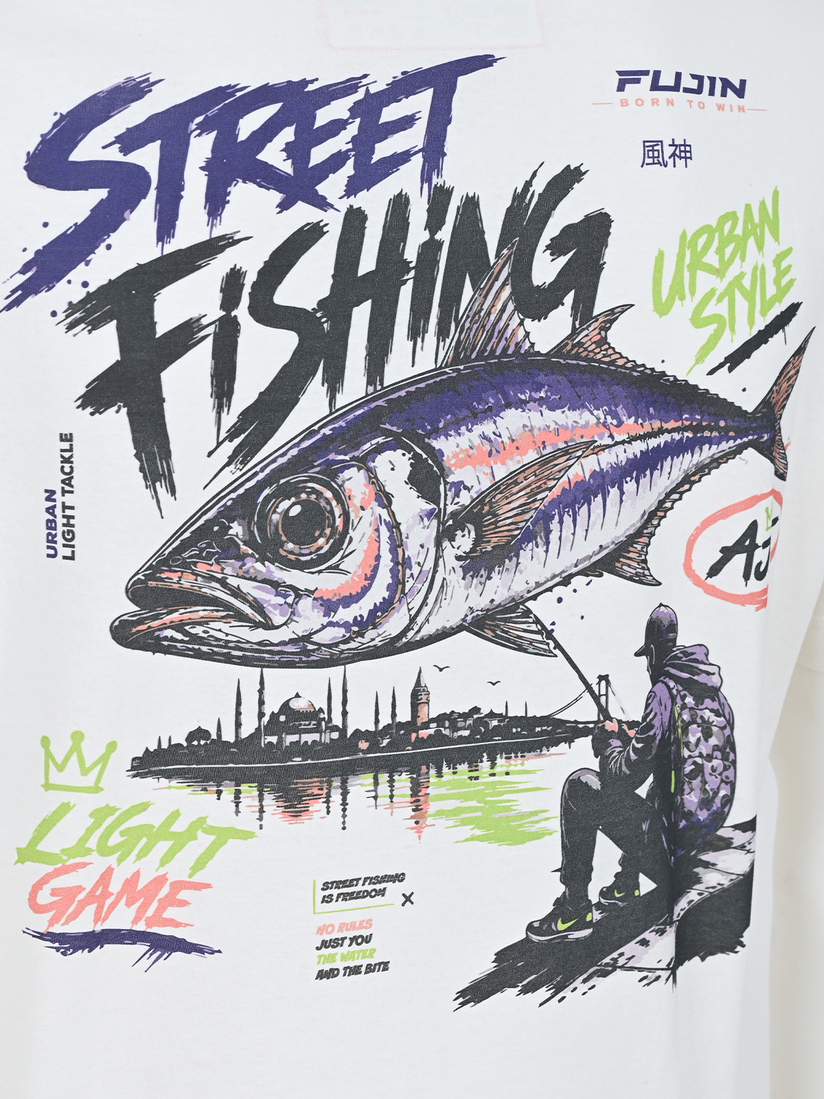 Fujin S26 Street Fishing T-Shirt Ecru #S