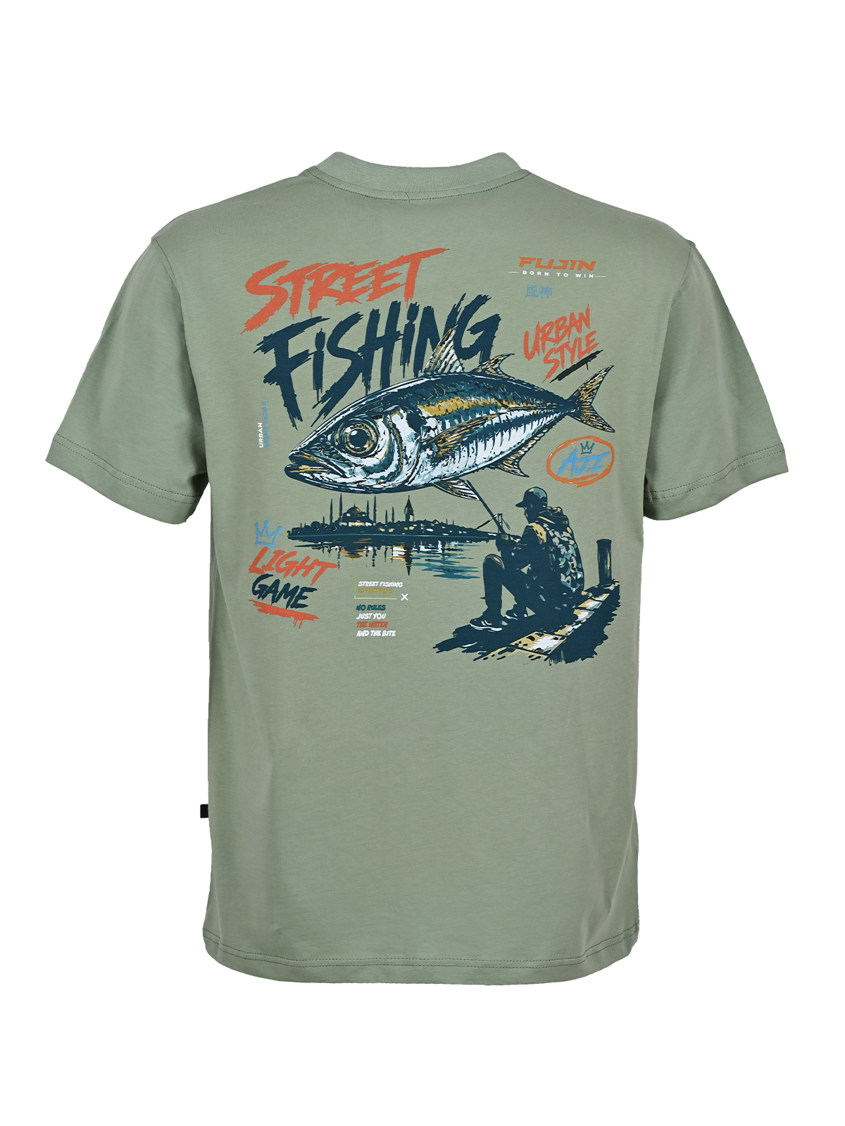 Fujin S26 Street Fishing T-Shirt Green #S