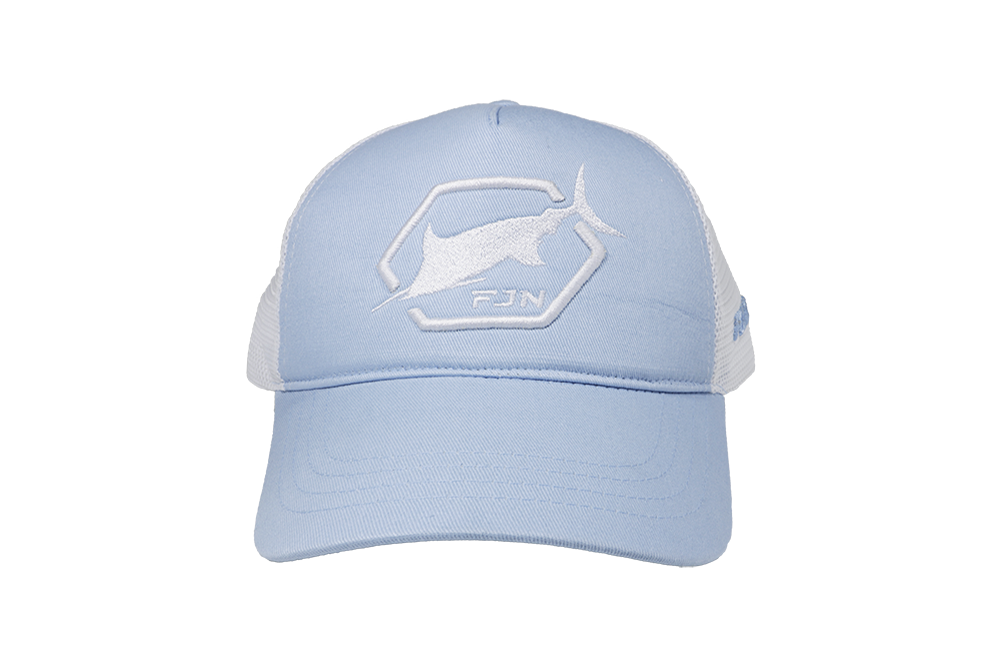 Fujin Sword Fish Balıkçı Şapkası Mavi Beyaz Fileli