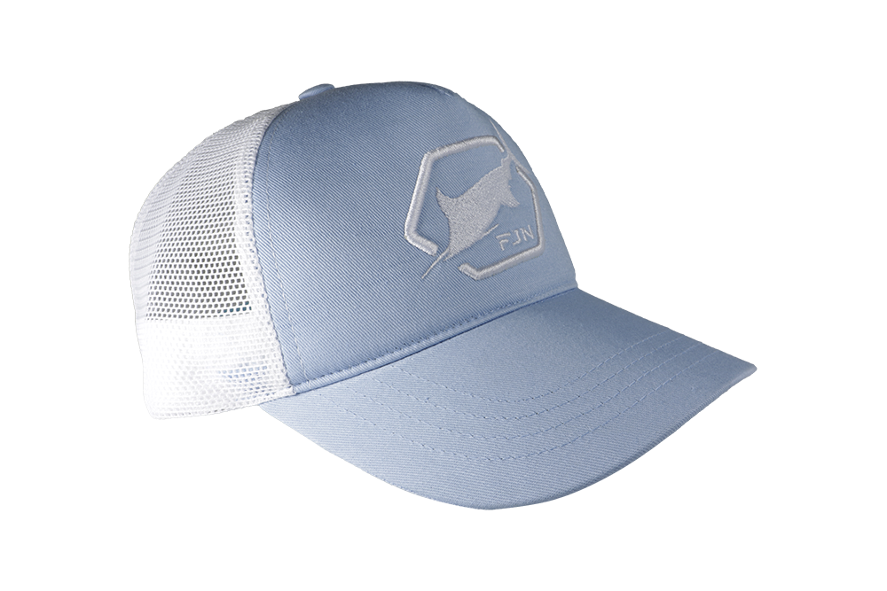 Fujin Sword Fish Balıkçı Şapkası Mavi Beyaz Fileli