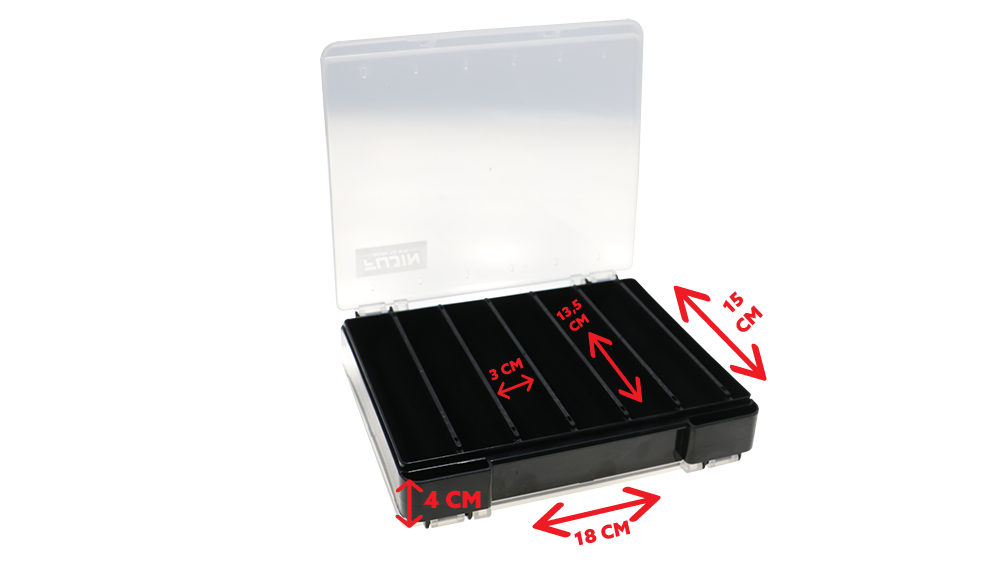 Fujin Tackle Box 125DS Çift Taraflı Slim Maket Balık Kutusu