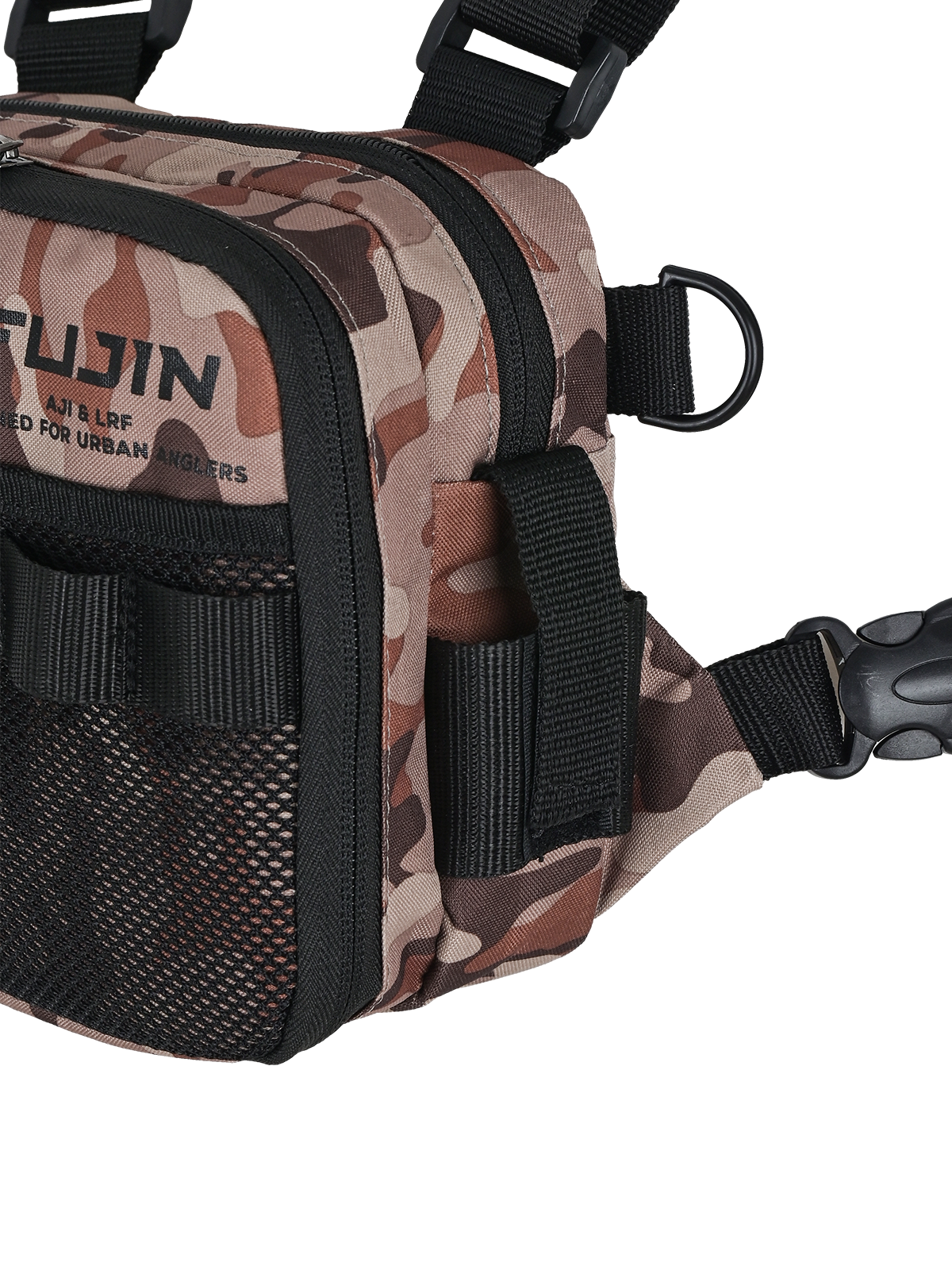 Fujin Tactical Vest Brown Camo Balıkçı Çantası