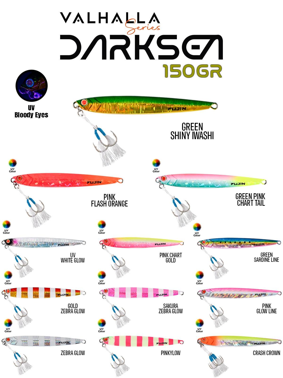 Valhalla Darksea 150gr MT04 Zebra Glow Jig
