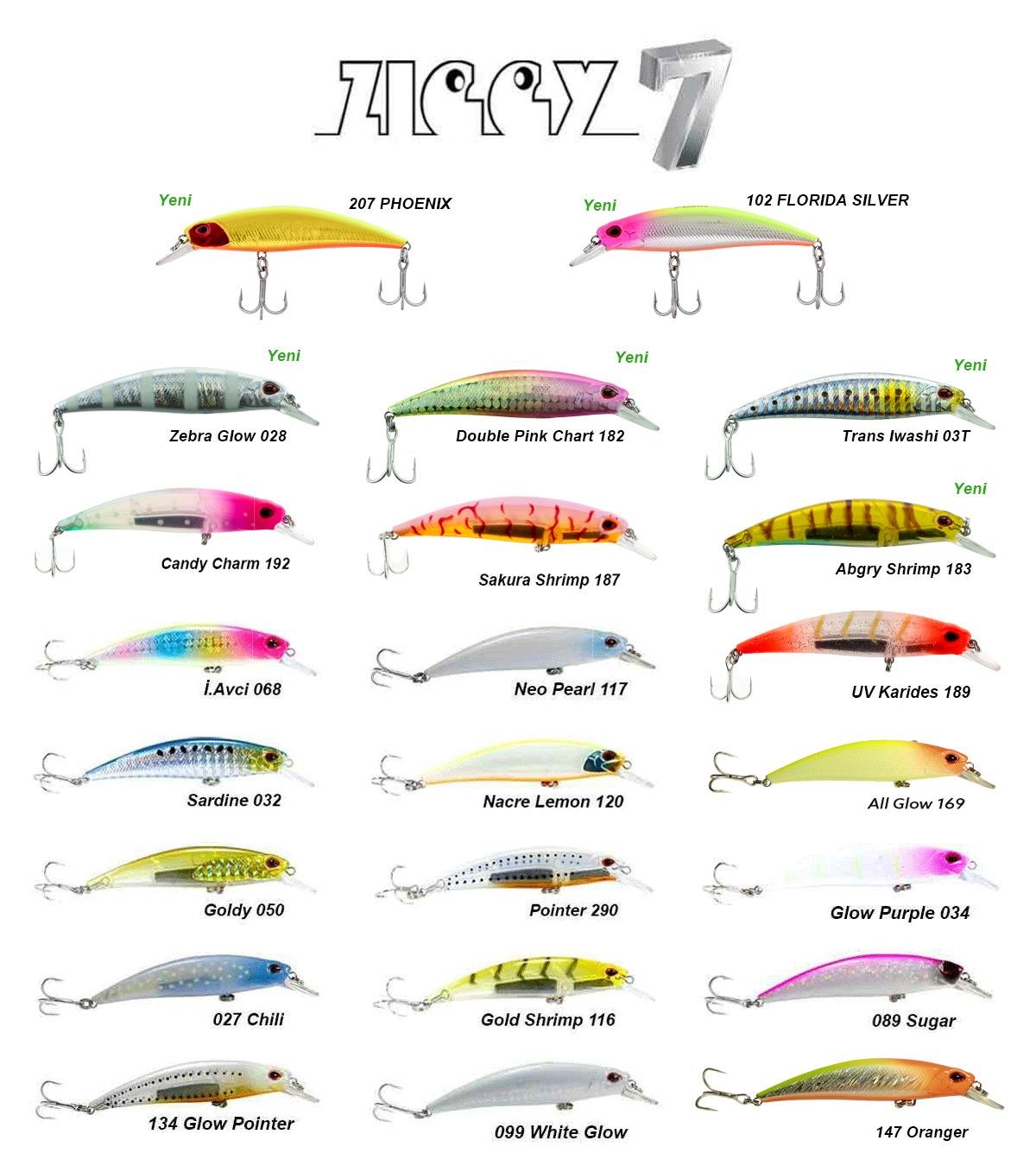 Fujin Ziggy7  70mm 9.6gr Sinking LRF Maket Balık