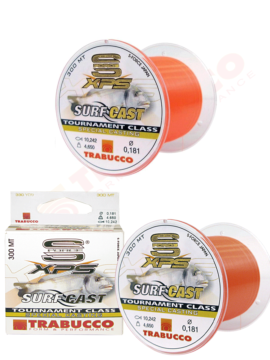 Trabucco S-Force XPS Surf Cast 300mt 0.28mm