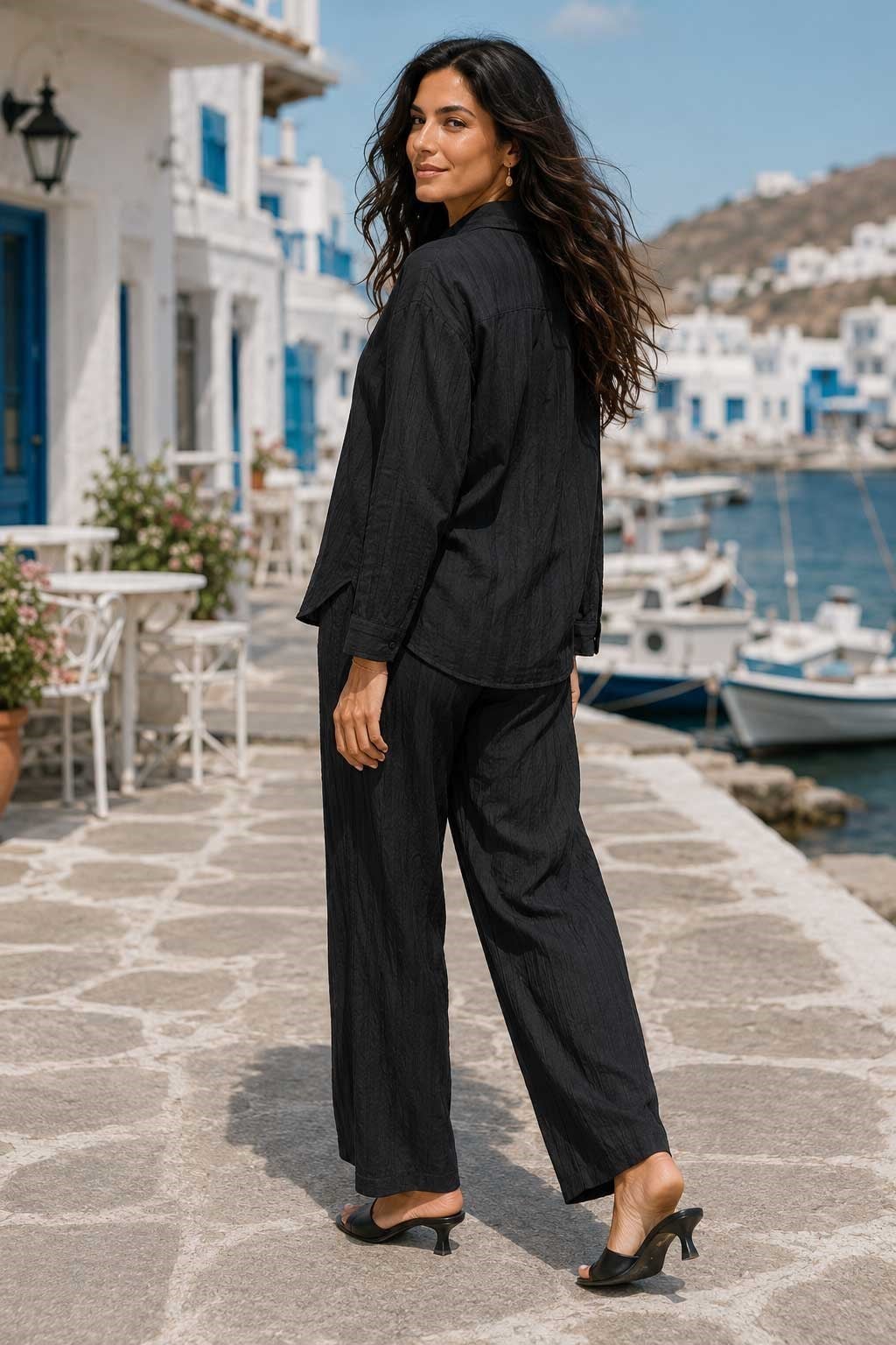 Çizgi Detaylı Pantolon