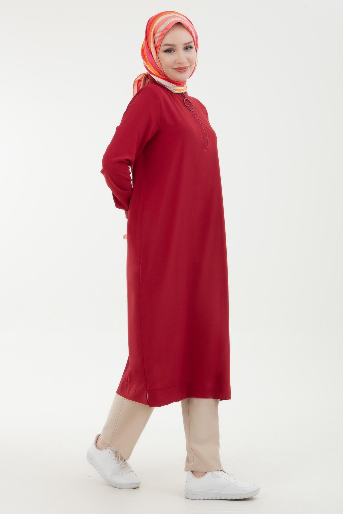 Armine TREND Halkalı Tunik Yaz Sezonu 24YT436 Bordo
