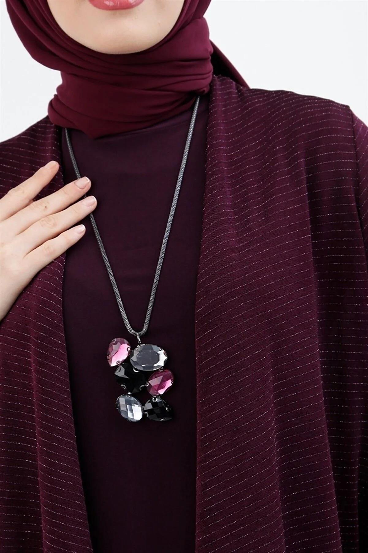 22KT616 Armine Bayan Takım Mürdüm