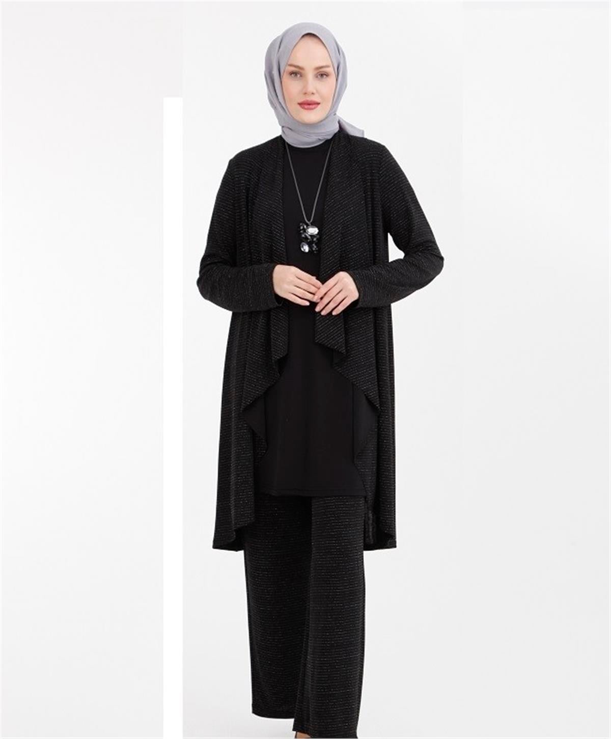 22KT616 Armine Bayan Takım Siyah
