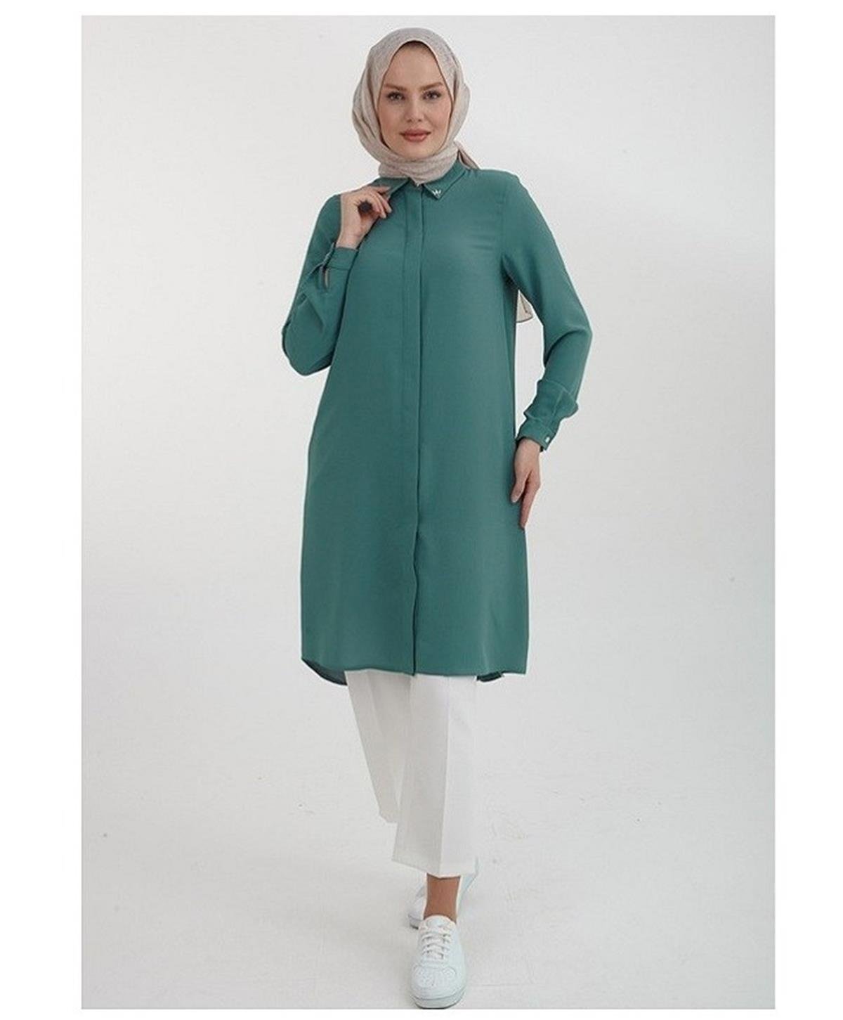 22YT490 Armine Yusufçuk Tunik Mint