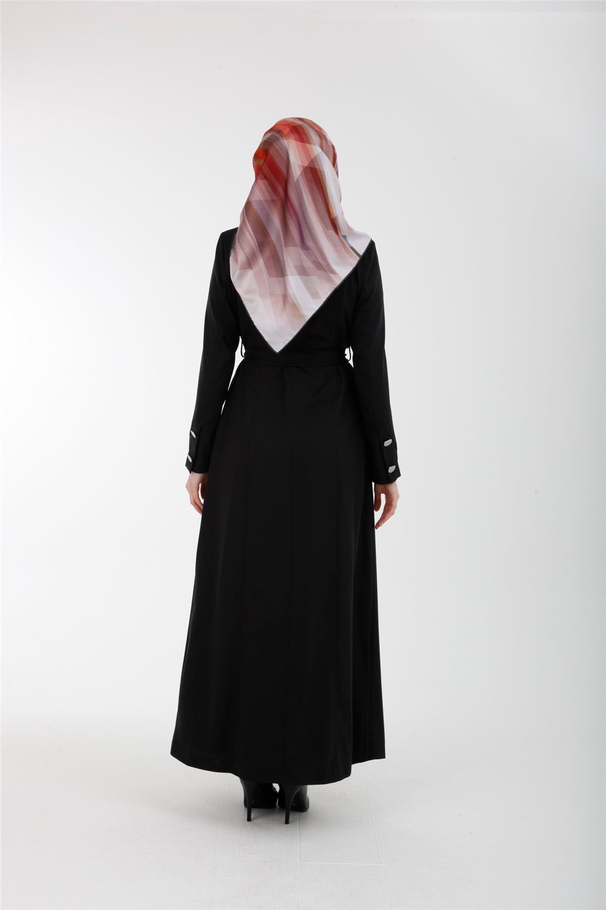 22YT805 Armine Trend Pardösü Siyah