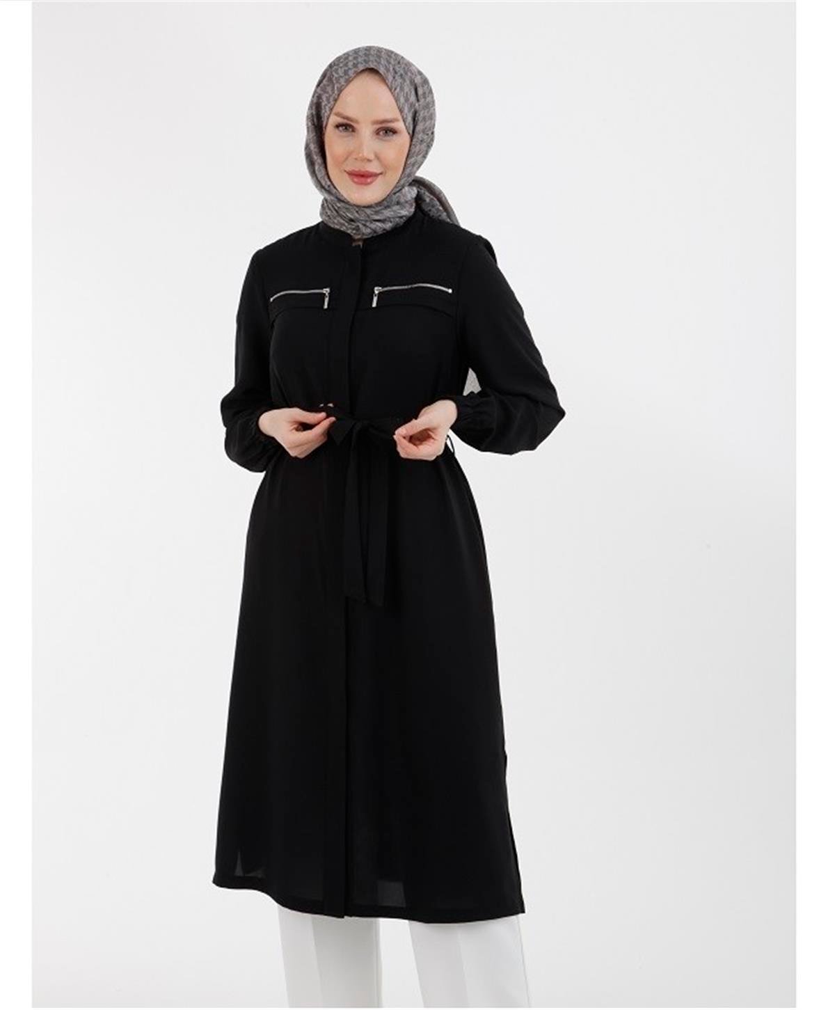 23YT416 Armine Trend Tunik Siyah