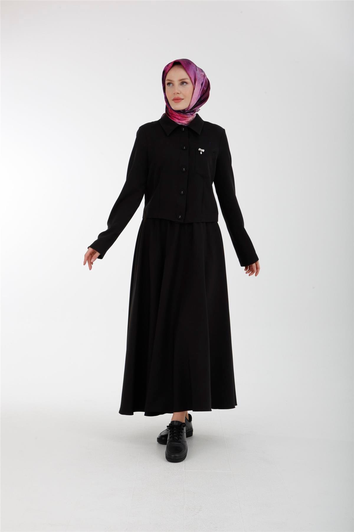 23YT609 Armine Trend Takım Siyah