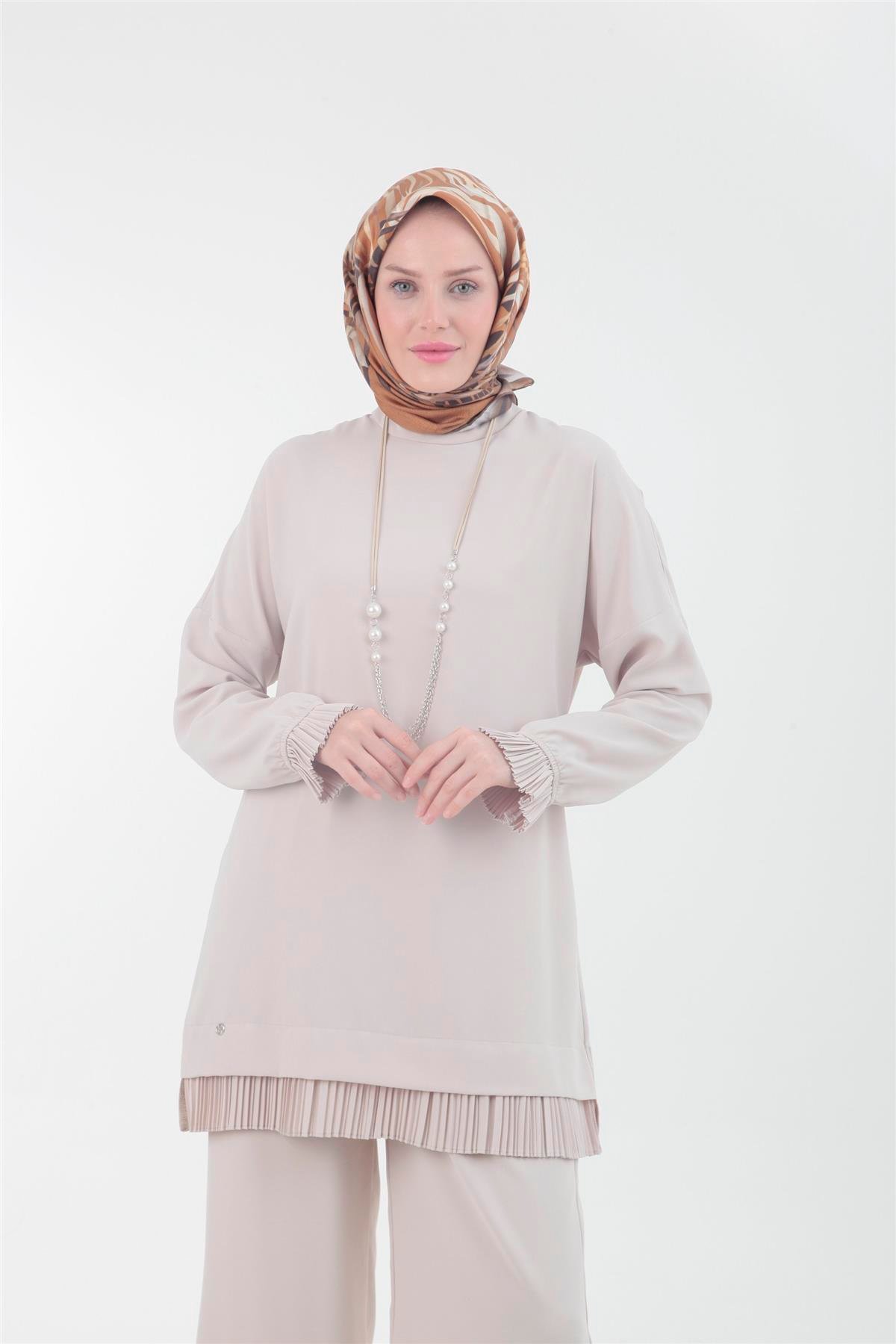 23YT612 Armine Trend Takım Bej