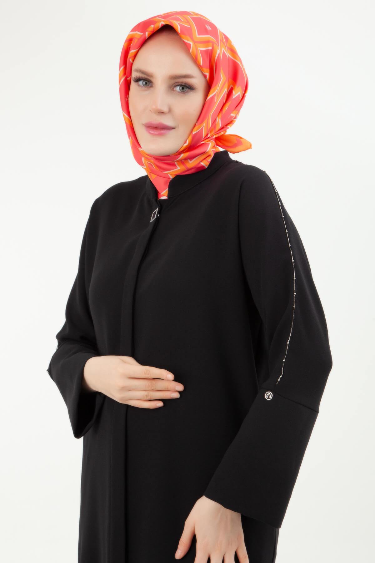 Armine TREND Kollar Taşlı Tunik Siyah 24yt450