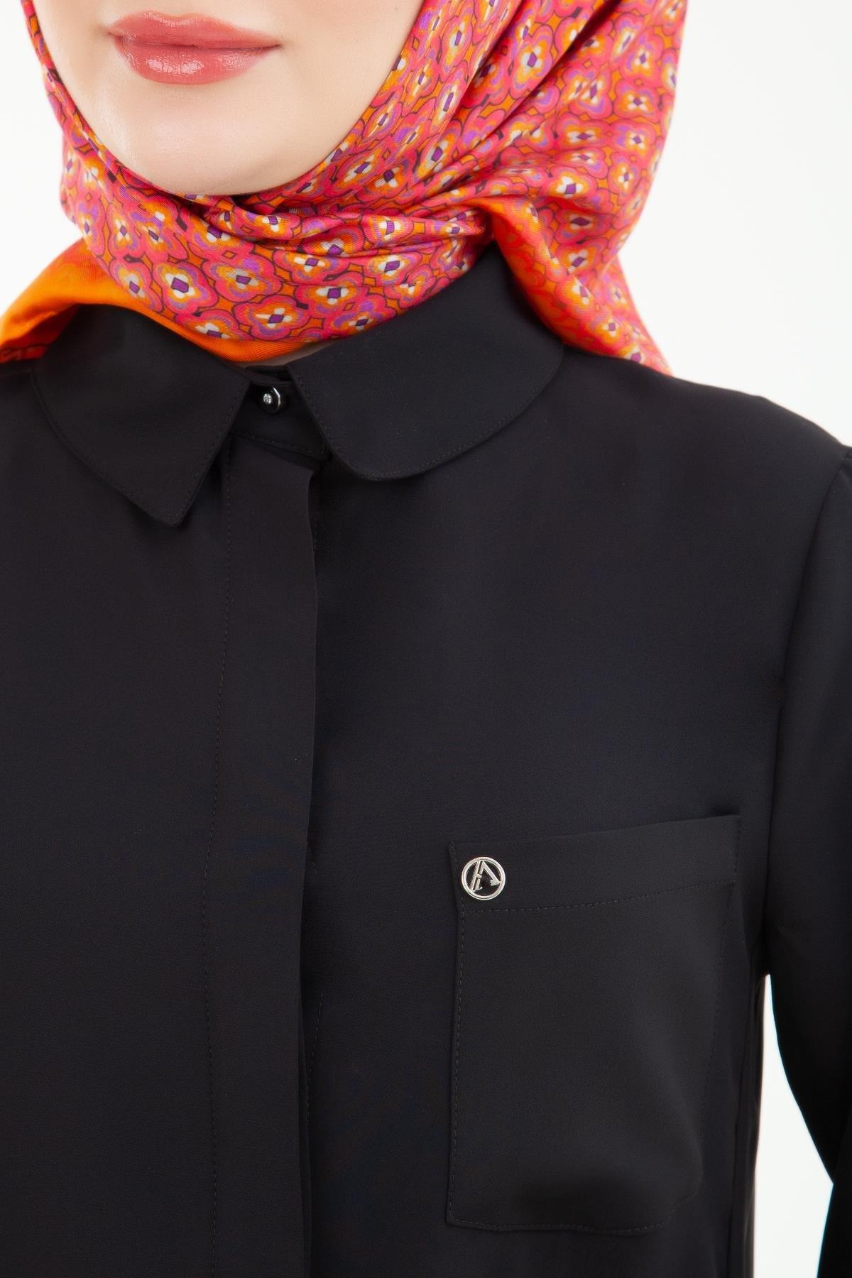 ARMİNE TREND Pantolonlu Beli Lastikli İkili Takım Siyah 24YT629