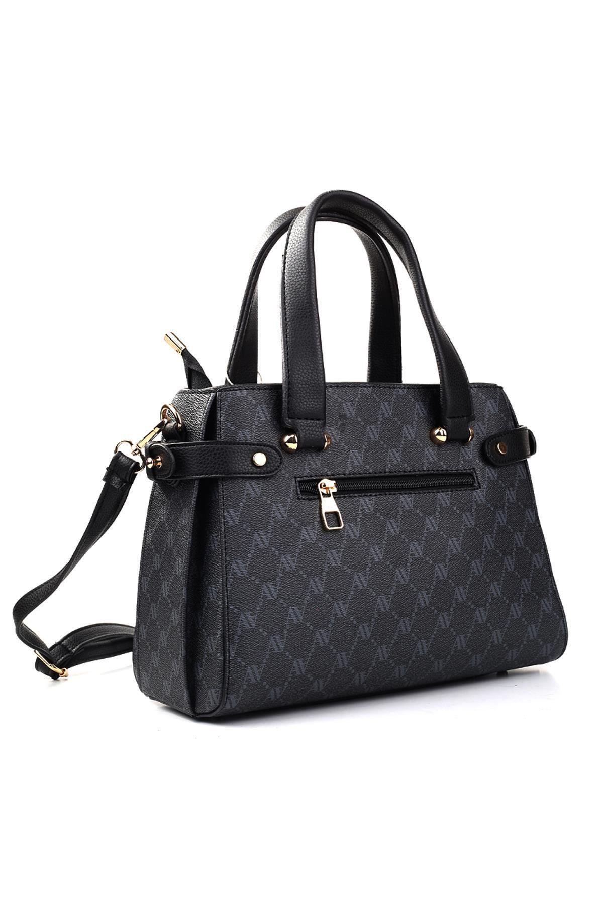 Armine 172 Bayan Çanta Siyah Noktalı