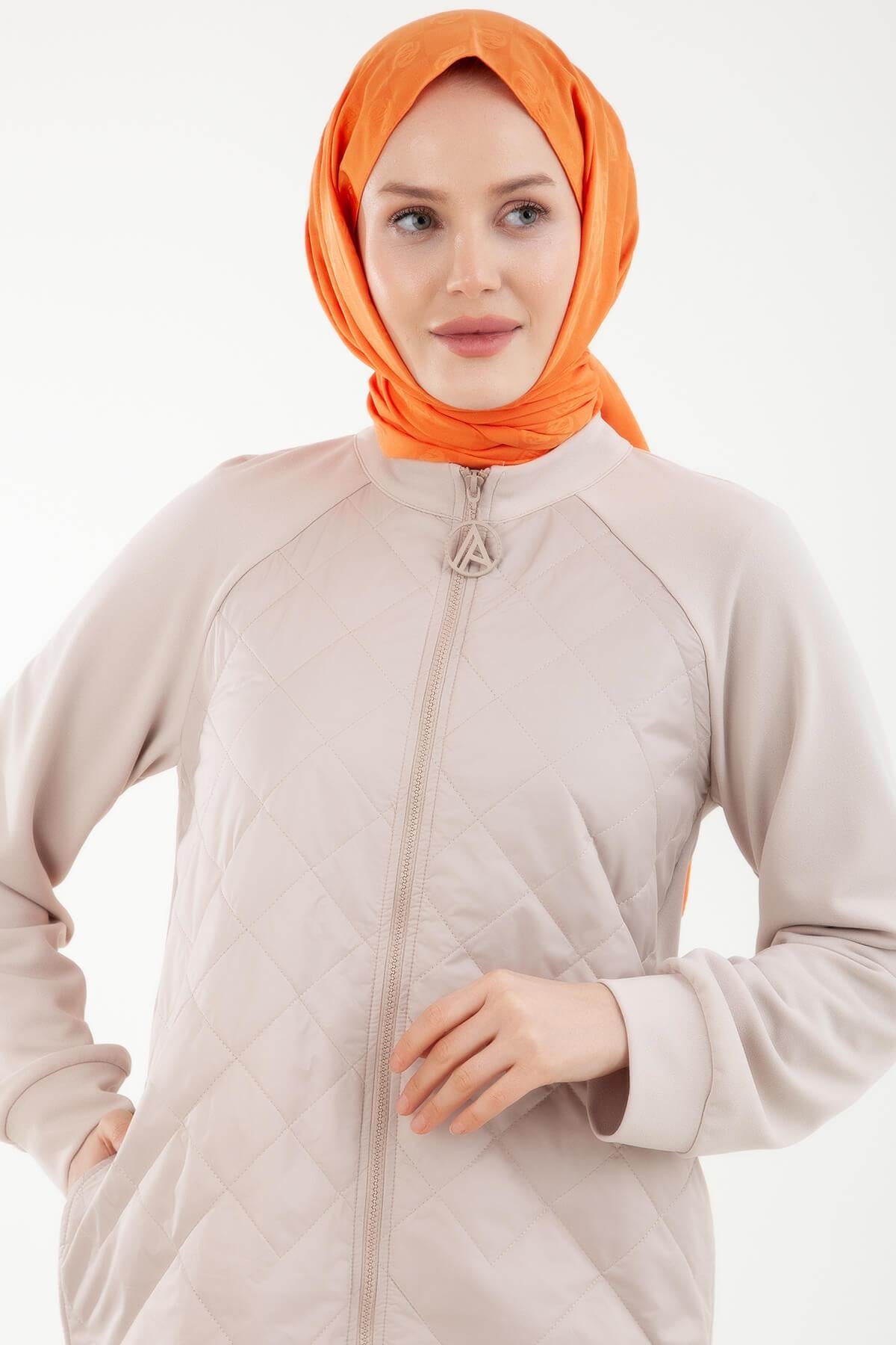 Armine TREND Önü Kapitone Bayan Giy Çık Bej 24YT501