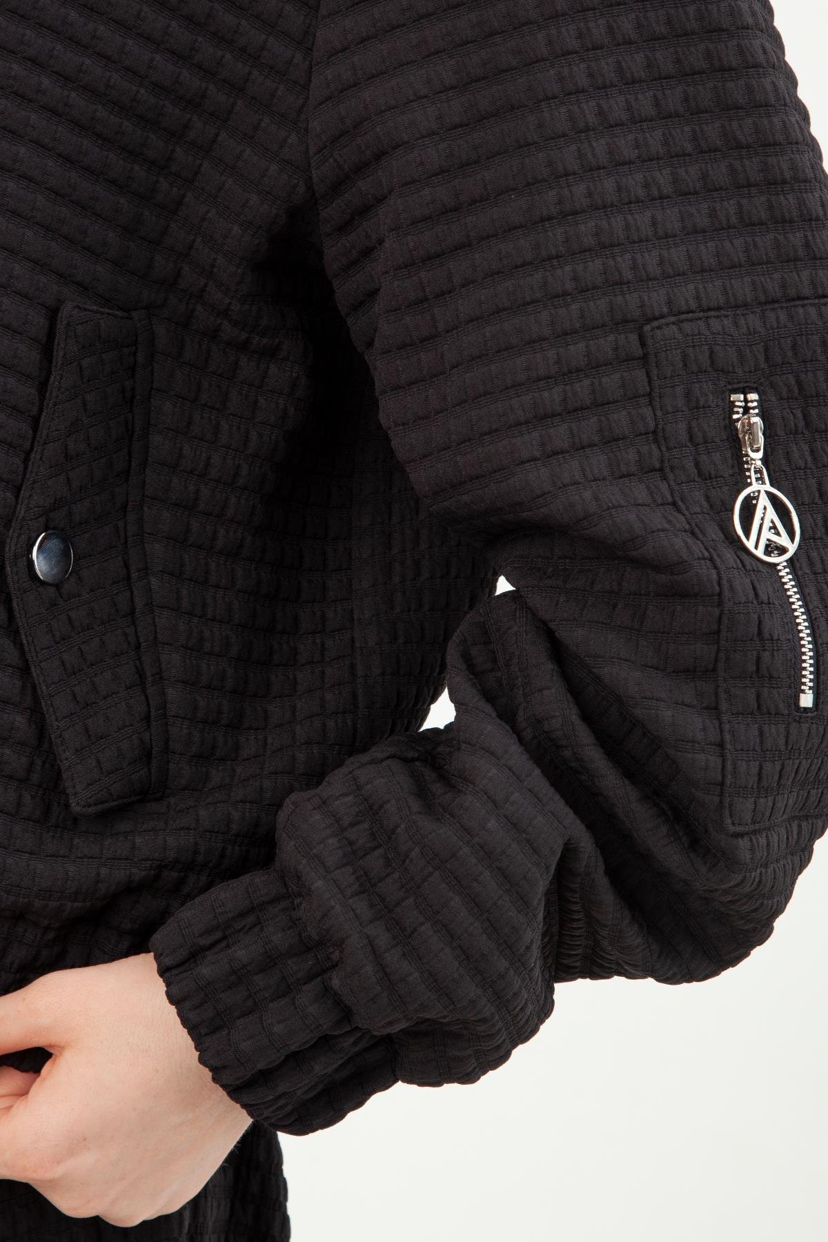 Armine Trend Üst Fermuarlı Etekli Bayan Takım Siyah 23KT640