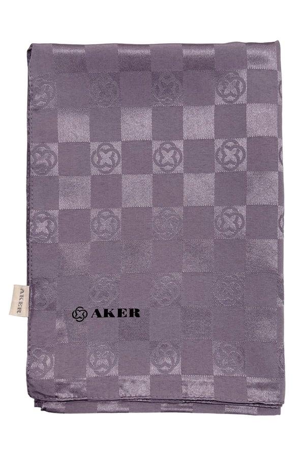 Aker Monogram Dama Şal - Gümüş Mavi 992