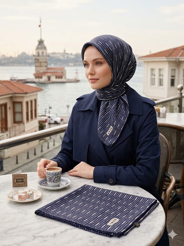 Aker İpek Eşarp  2026 İlkbahar Yaz 9118701-321- Sura