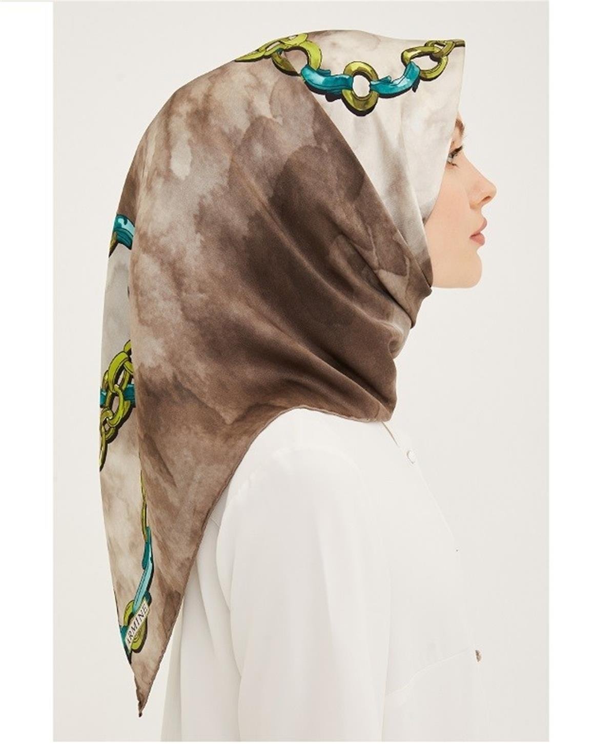 Armine 2023 İlkbahar Yaz Sura İpek Eşarp 23YA8920 50
