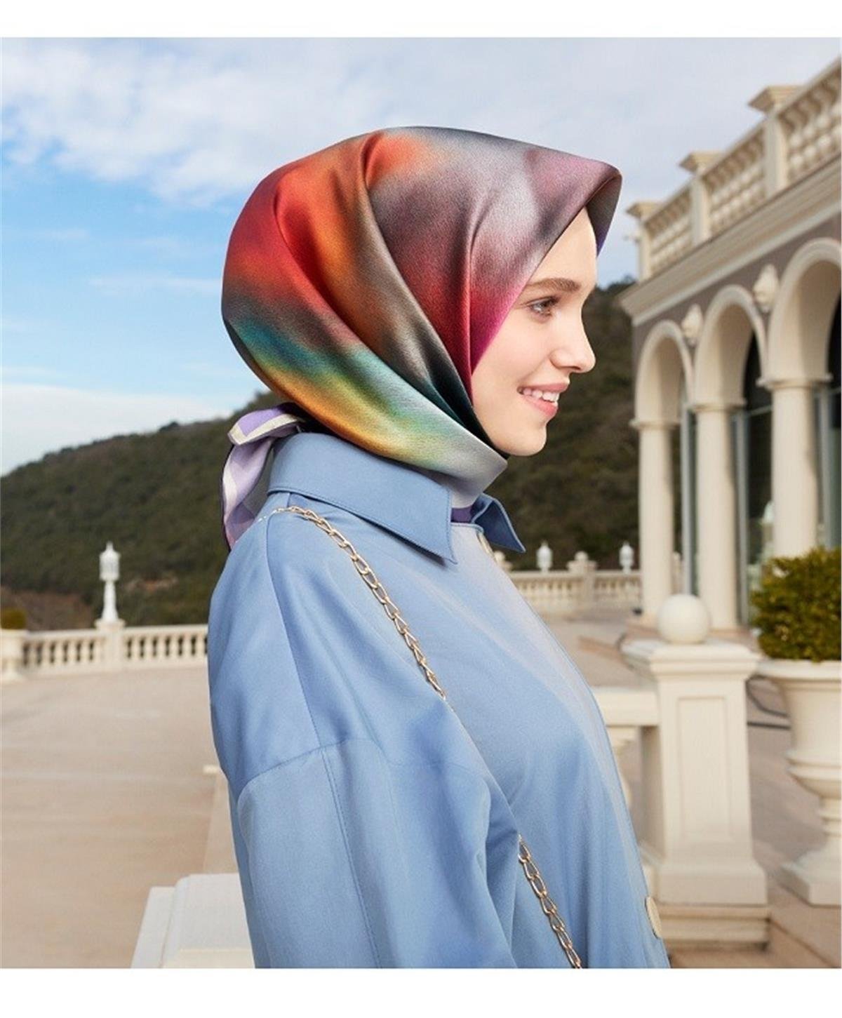Armine 2023 İlkbahar Yaz Sura İpek Eşarp 23YA8927 2
