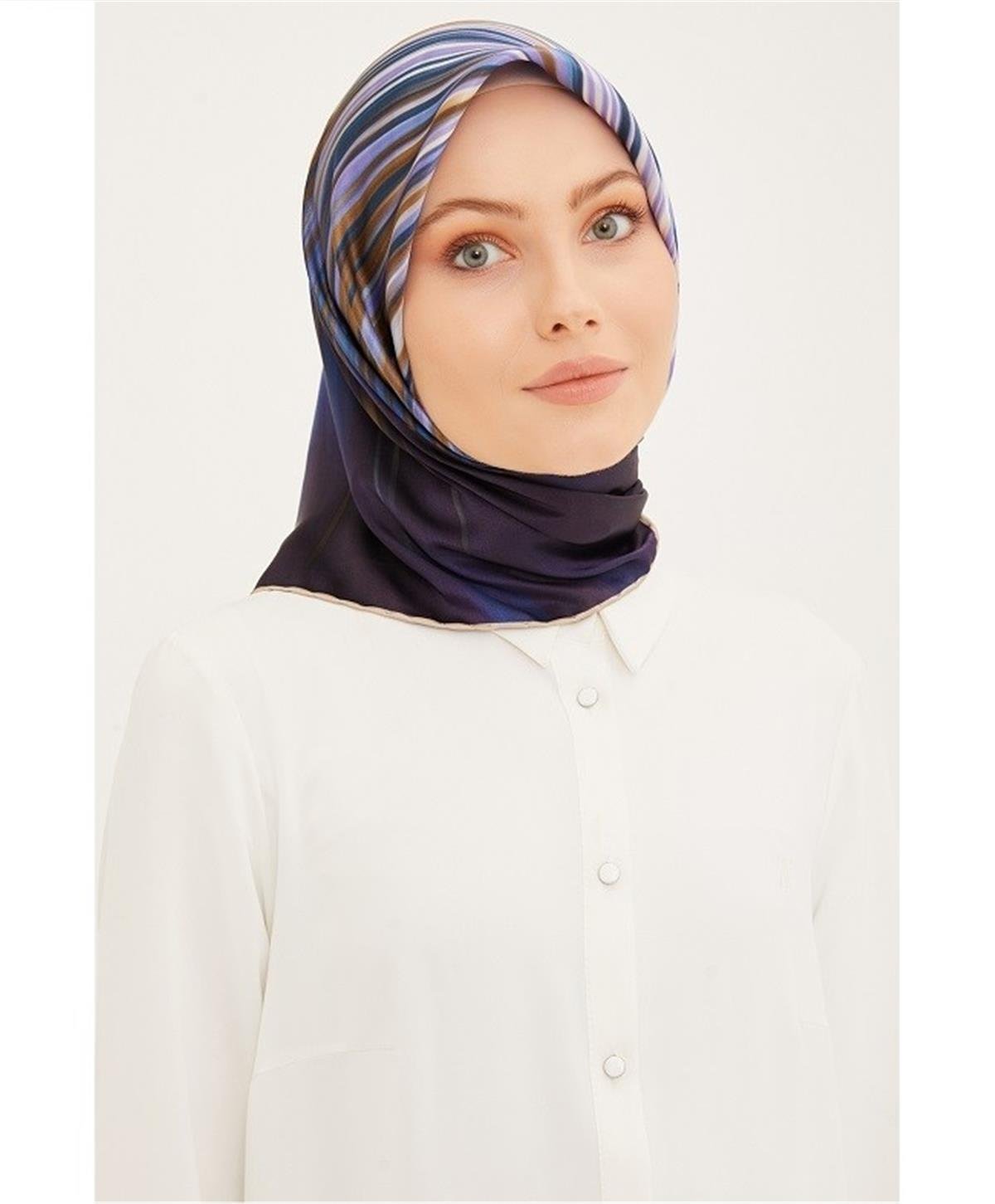 Armine 2023 İlkbahar Yaz Sura İpek Eşarp 23YA8956 42