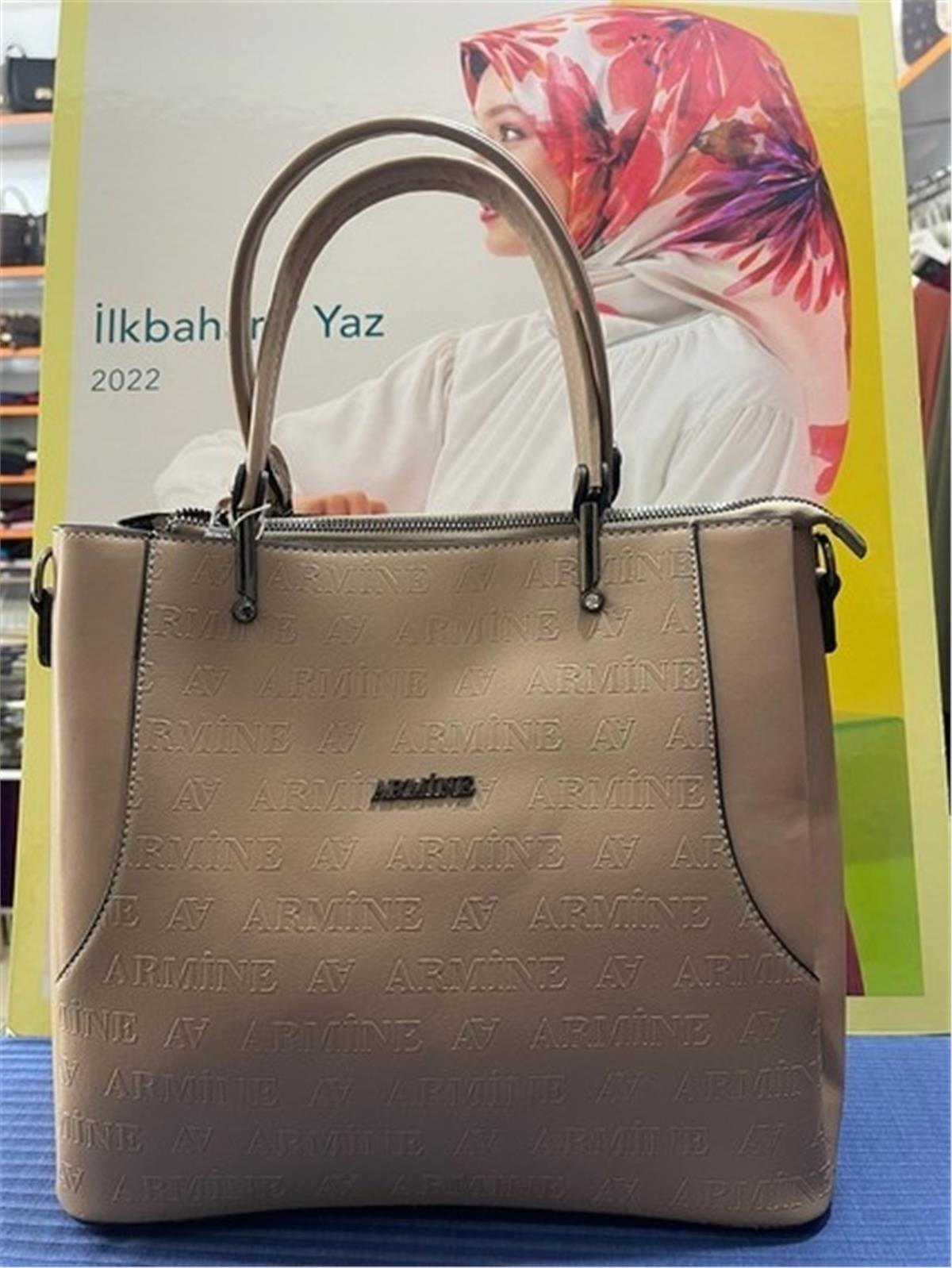 Armine 208 Bayan Çanta Vizon Lazer