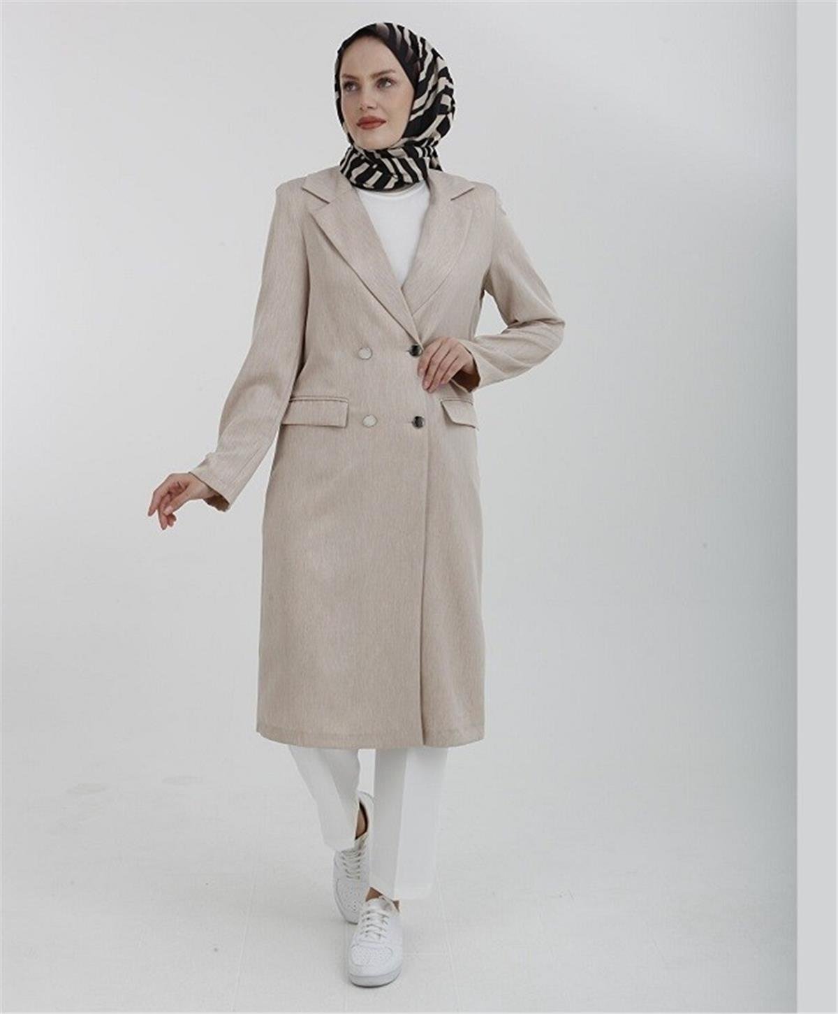 Armine 22yt508-1 Kadın Blazer Ceket Bej