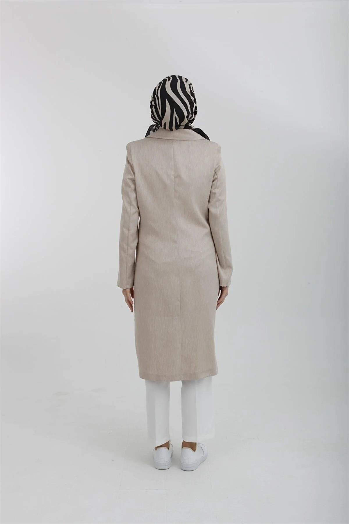 Armine 22yt508-1 Kadın Blazer Ceket Bej