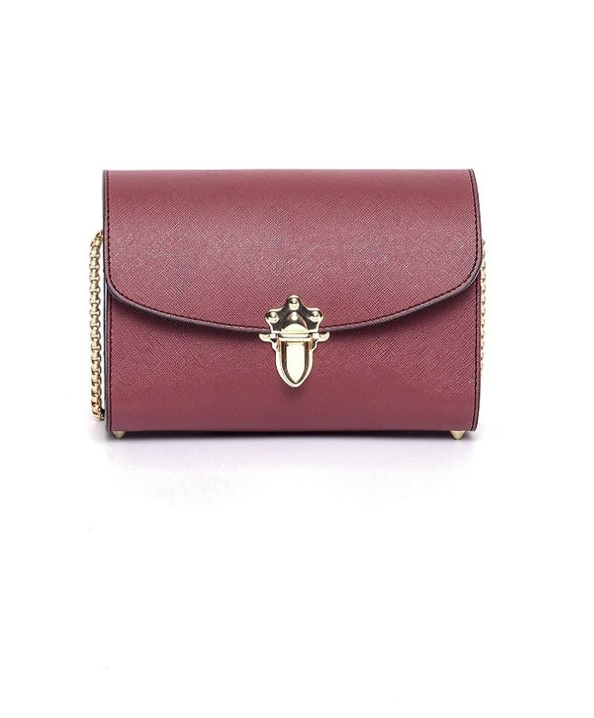 Armine 258 Ahşap Çanta Bordo