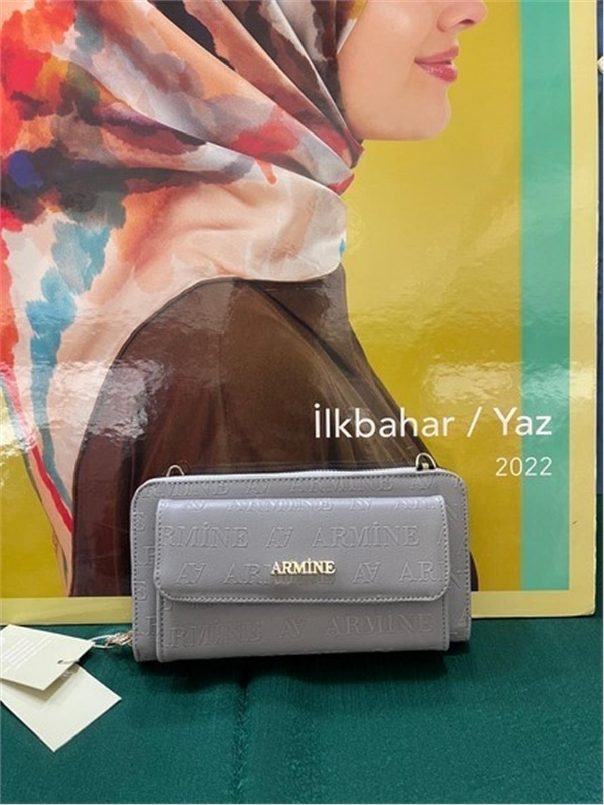 Armine 268 Bayan Çanta Gri Lazer