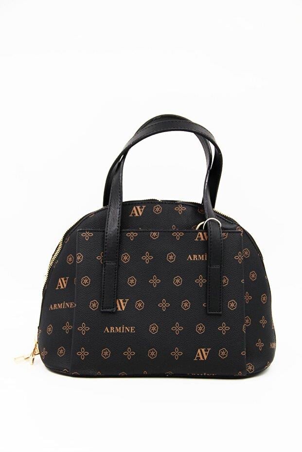 Armine 344 Bayan Çanta Kahve Baskılı