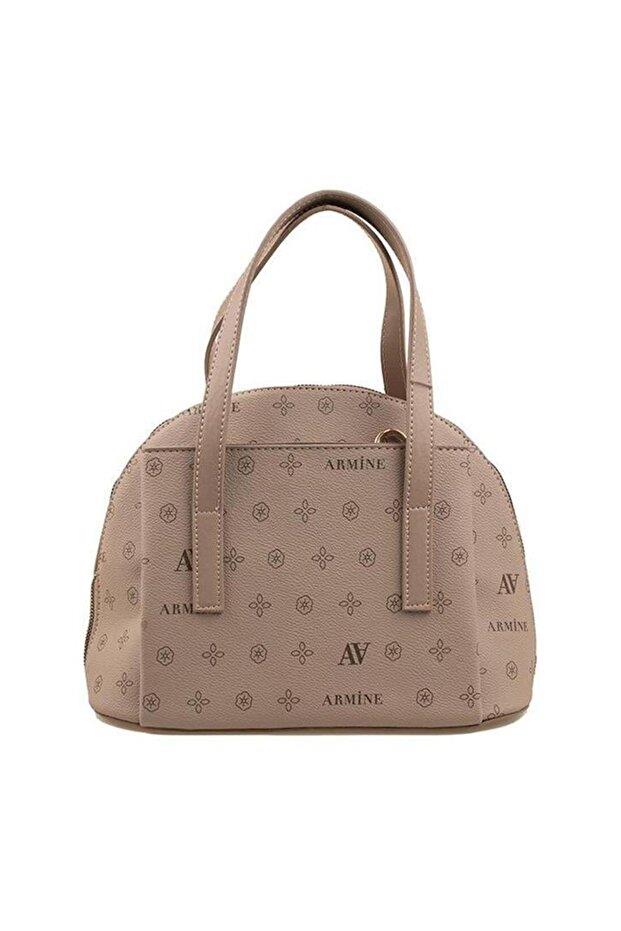 Armine 344 Bayan Çanta Vizon Baskılı
