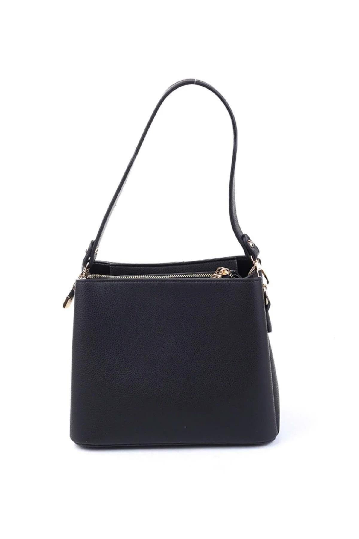 Armine 361 Bayan Çanta Siyah Pia