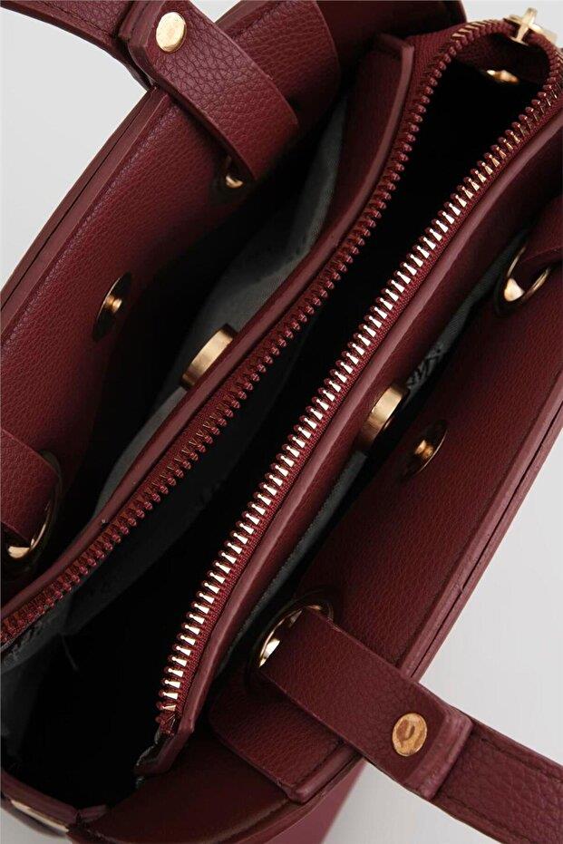 Armine 364 Bayan Çanta Bordo Pia