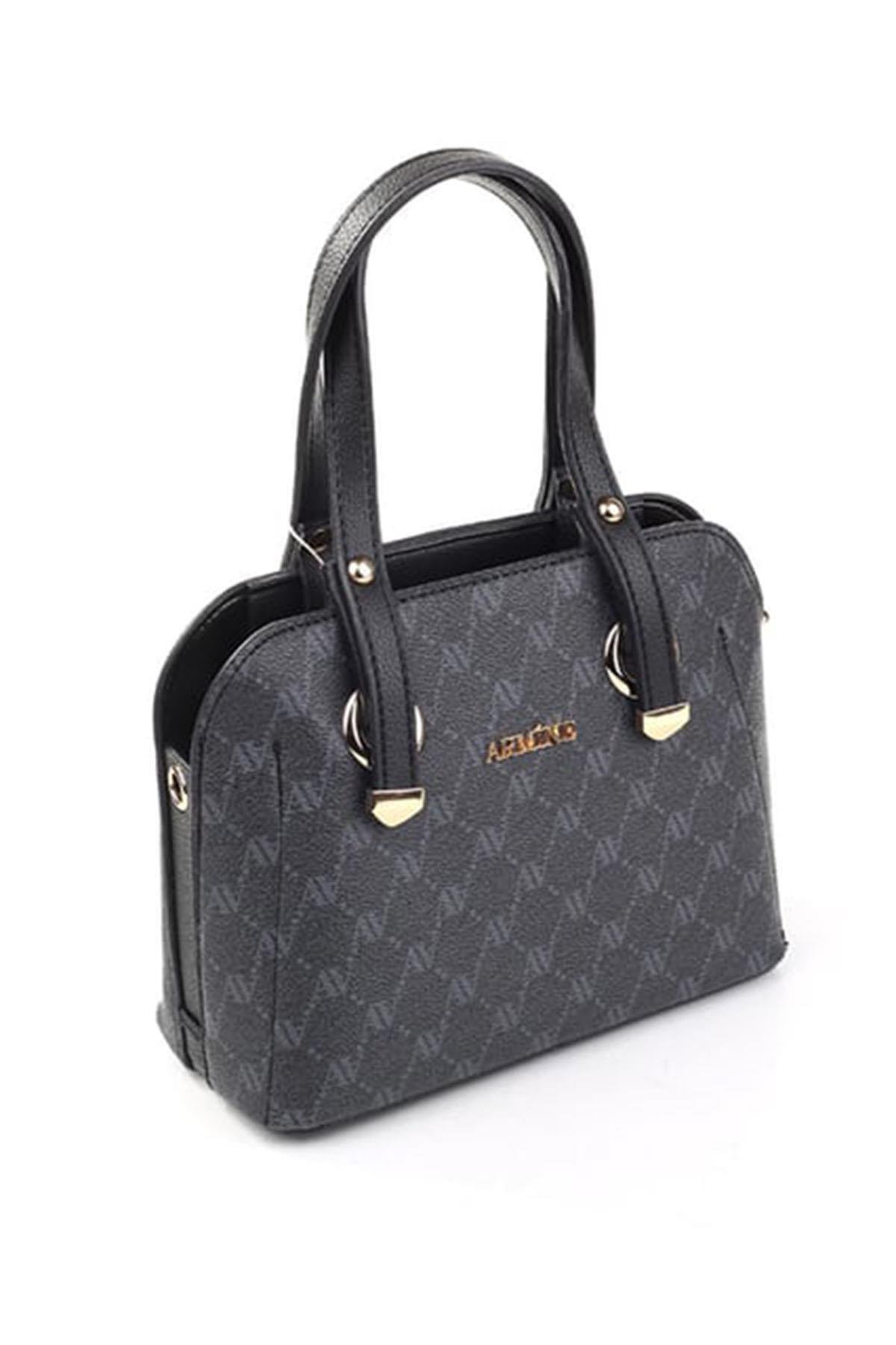 Armine 364 Bayan Çanta Siyah Noktalı