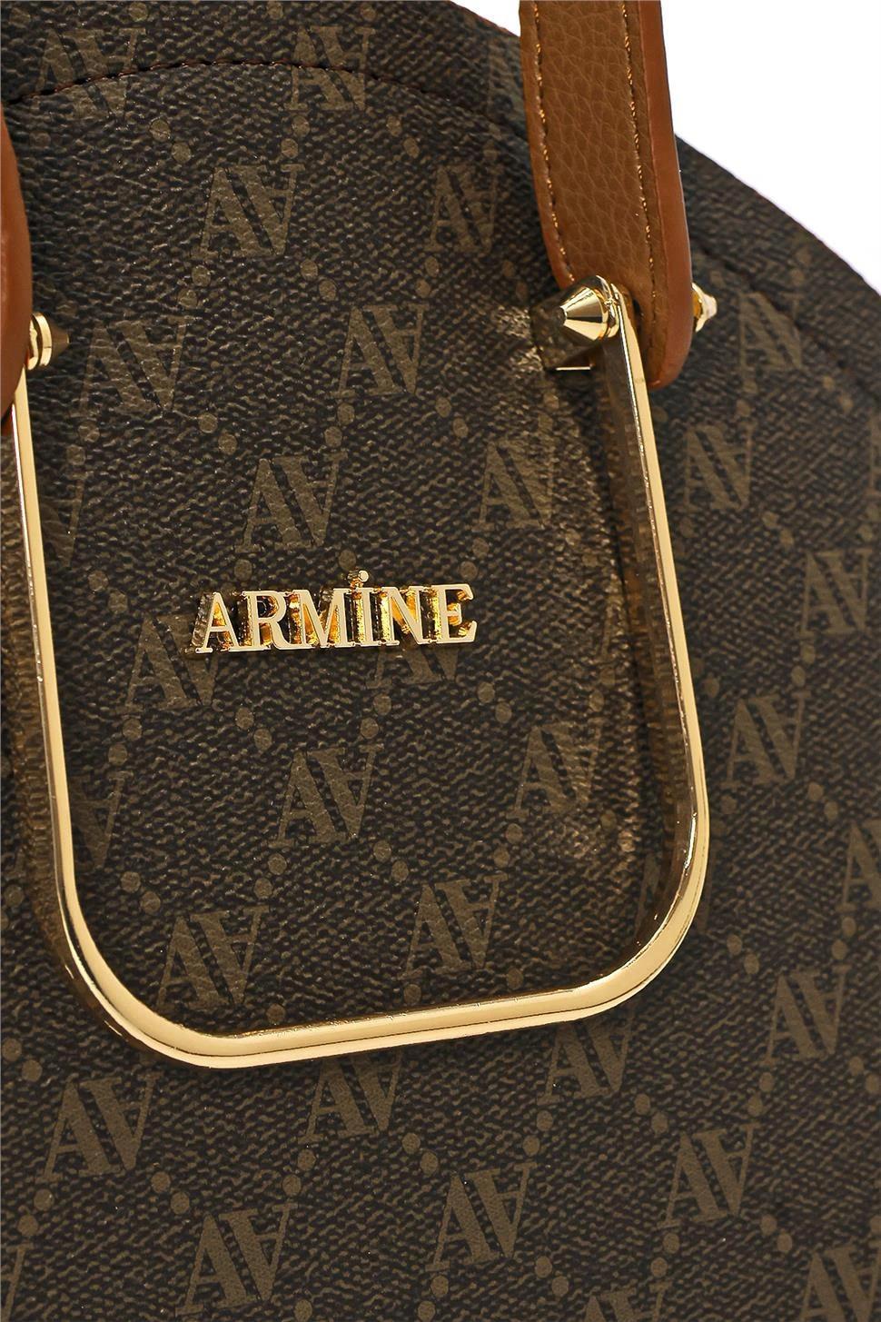 Armine 365 Bayan Çanta Kahve Noktalı