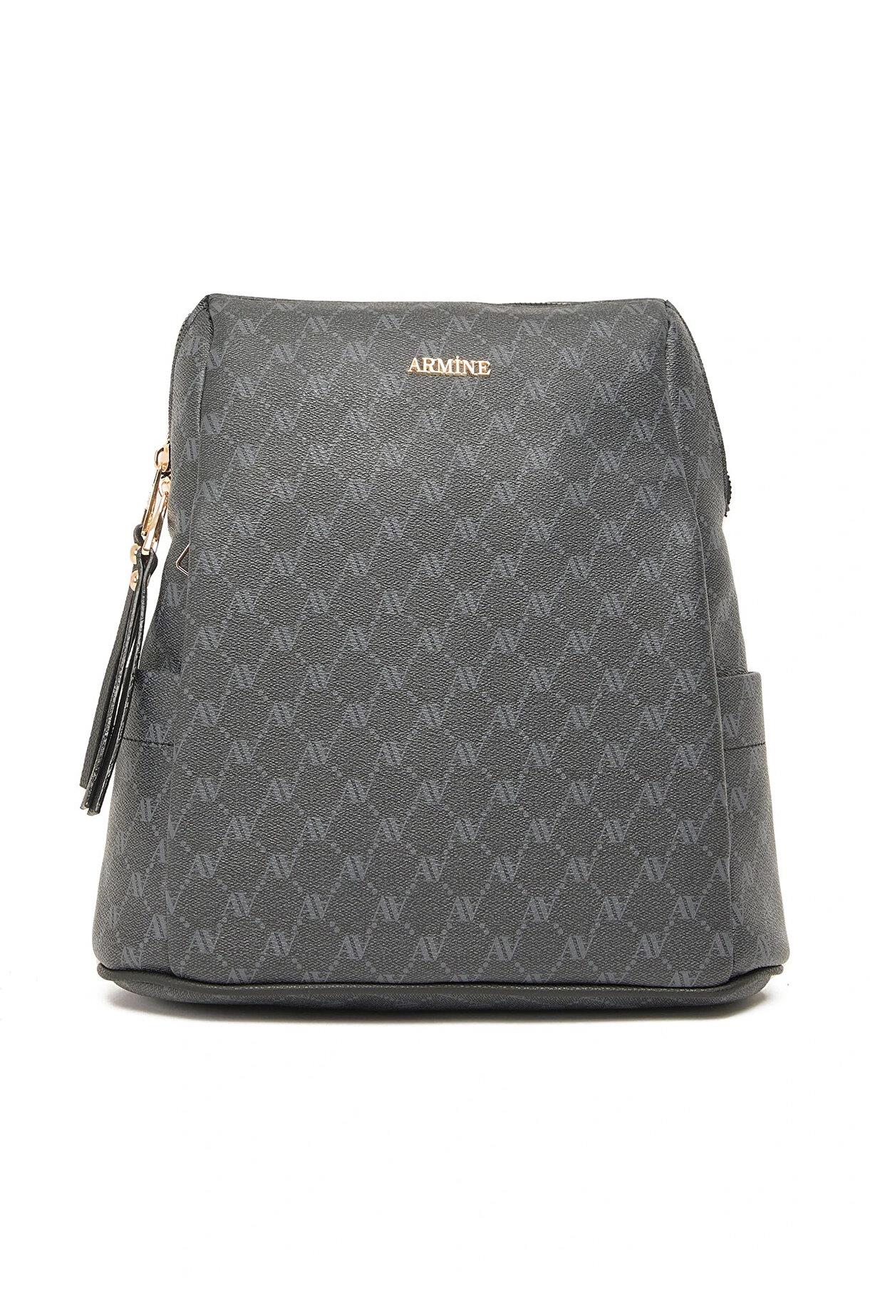 Armine 379 Bayan Sırt Çantası Siyah Noktalı