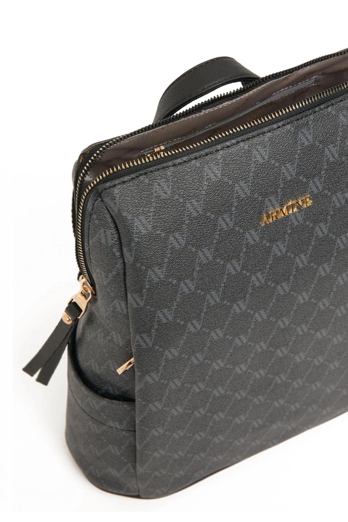 Armine 379 Bayan Sırt Çantası Siyah Noktalı