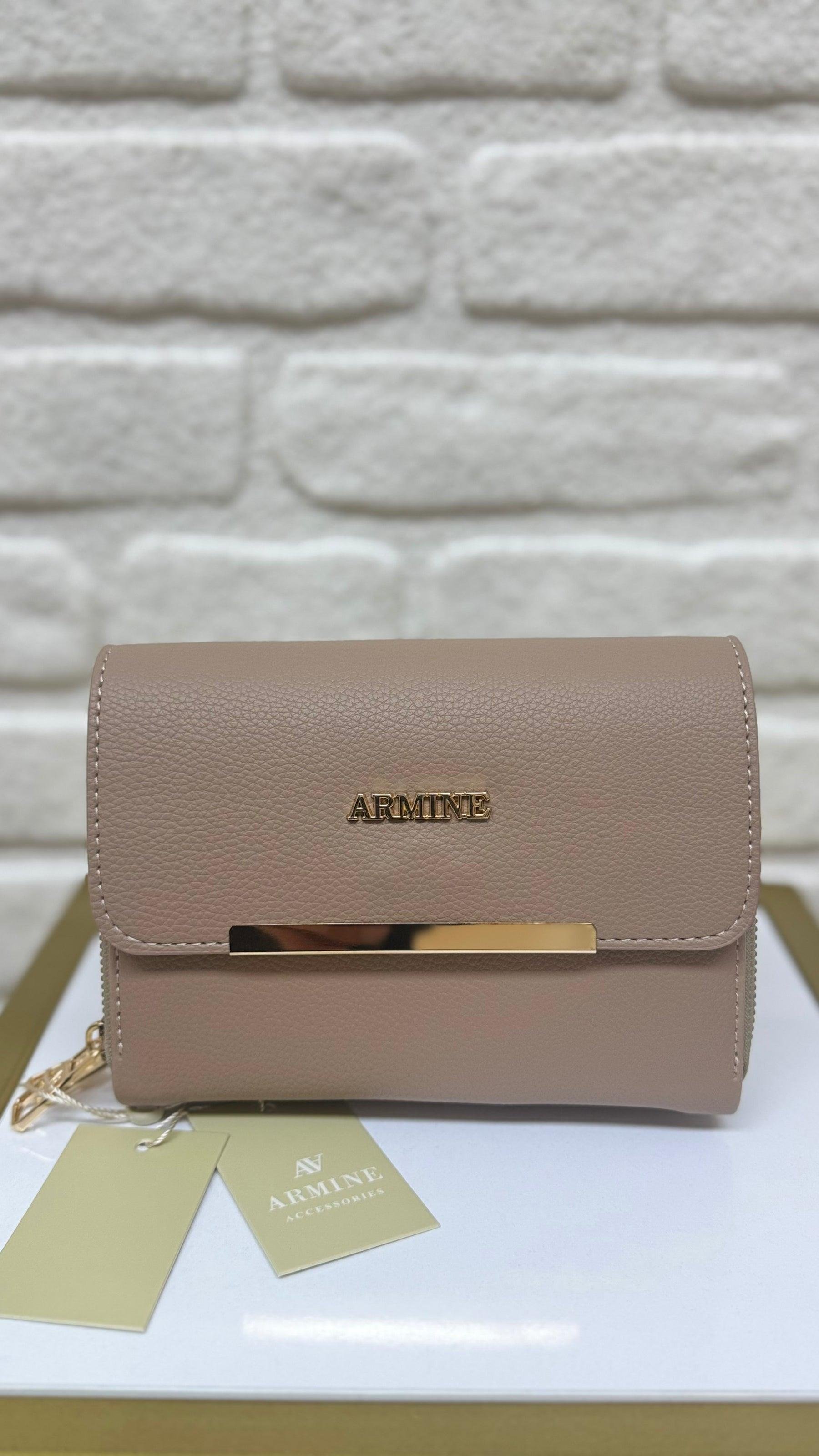 Armine 381 Renete Kadın Çapraz Çanta Vizon Pia