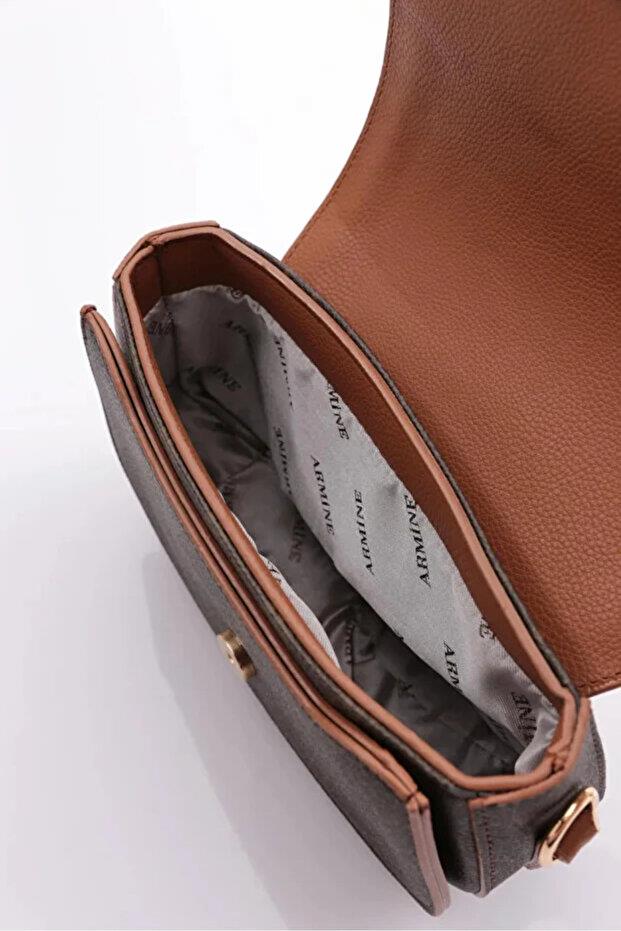 Armine 385 Bayan Çanta Kahve Noktalı