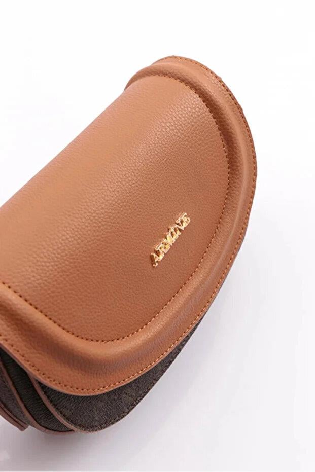 Armine 385 Bayan Çanta Kahve Noktalı