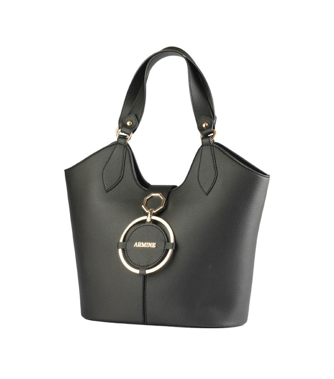 Armine 417 Bayan El Çantası Siyah Pia