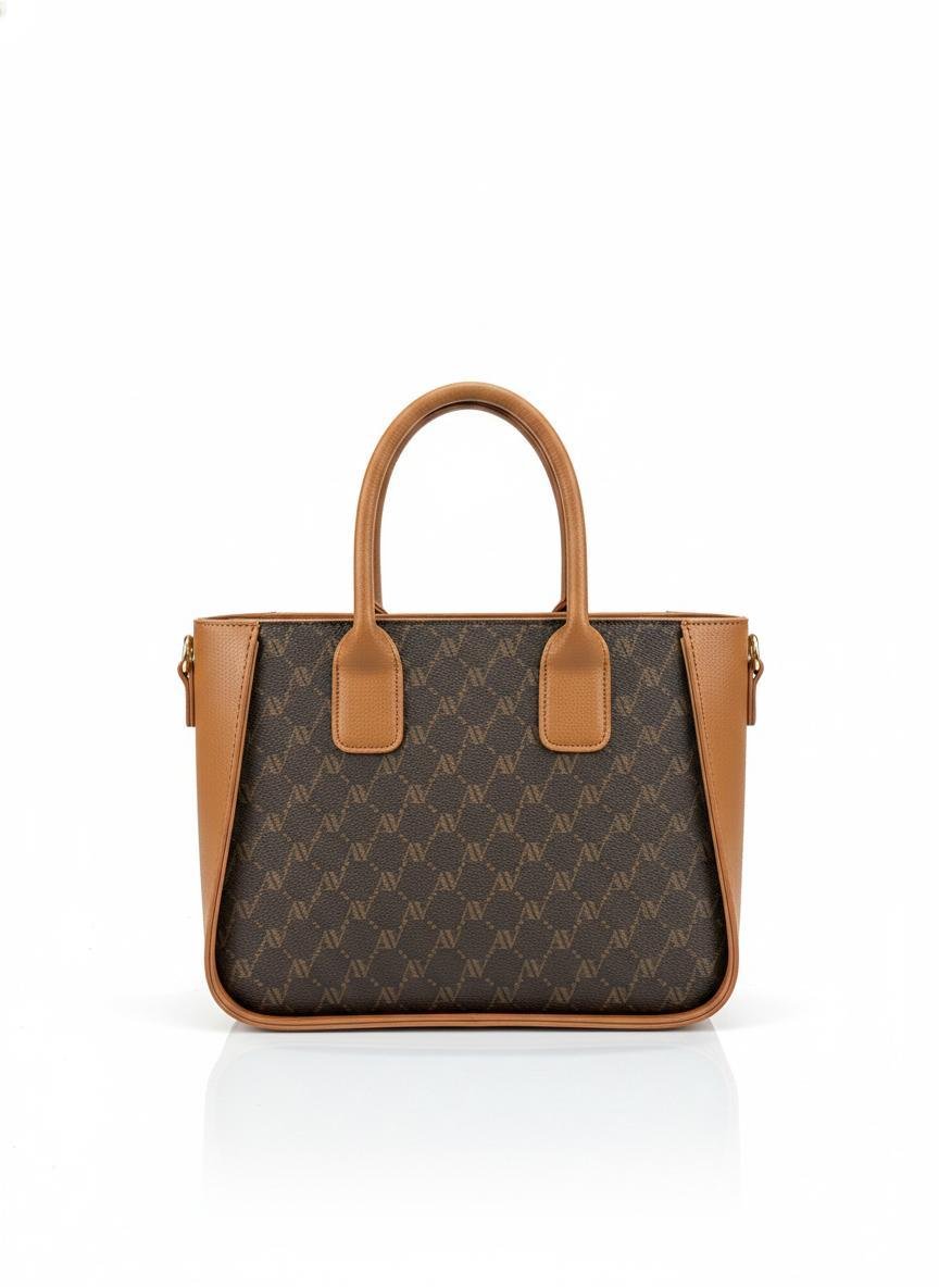 Armine 419 Bayan Çanta Kahve Noktalı